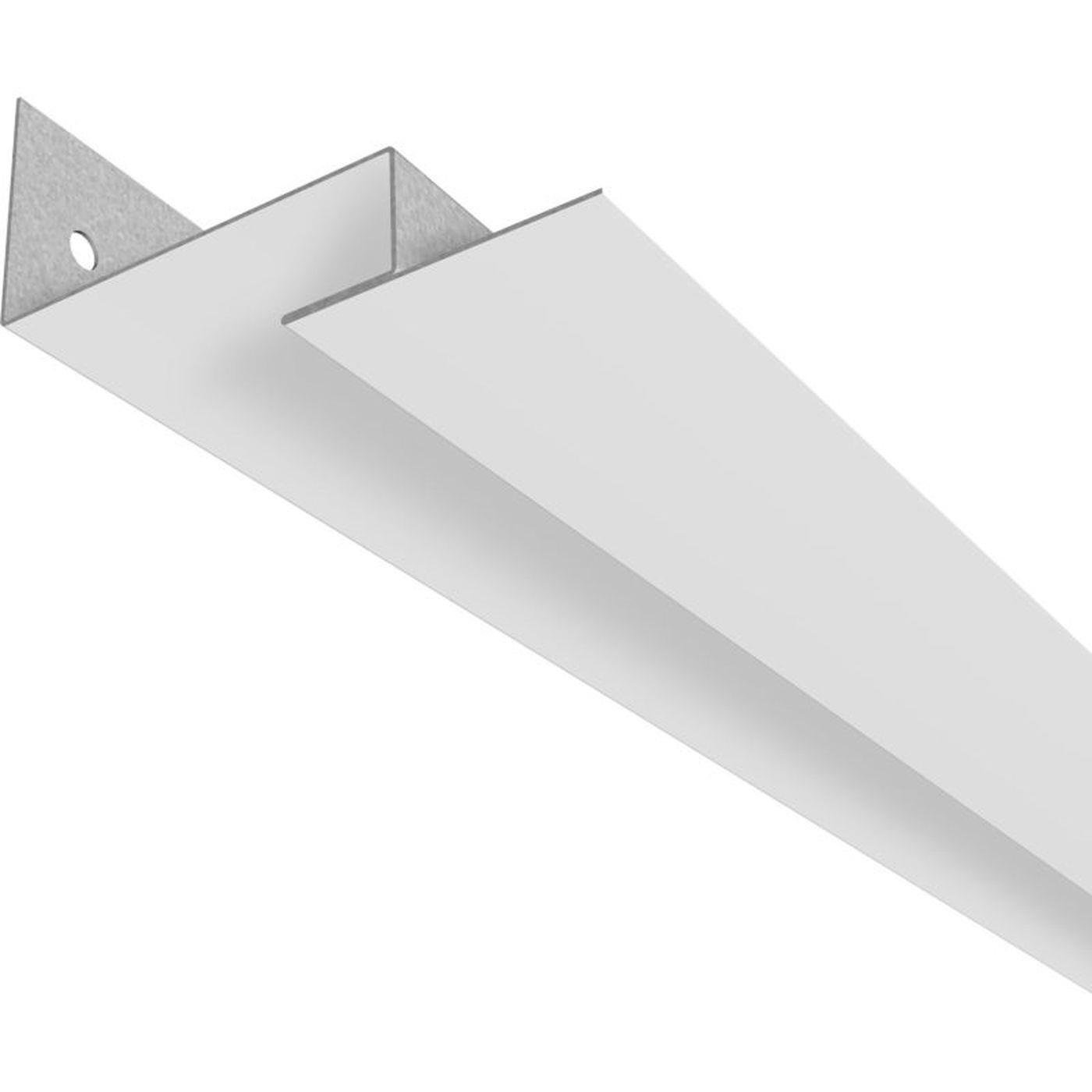 2m LED Trockenbauprofil WRD-40 für Einbau in abgehängte Rasterdeckensysteme Stahl Zinkblech