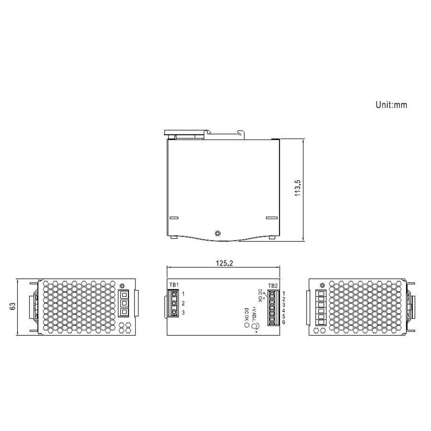 SDR-240-24 240W 24V 10A Hutschienen Netzteil