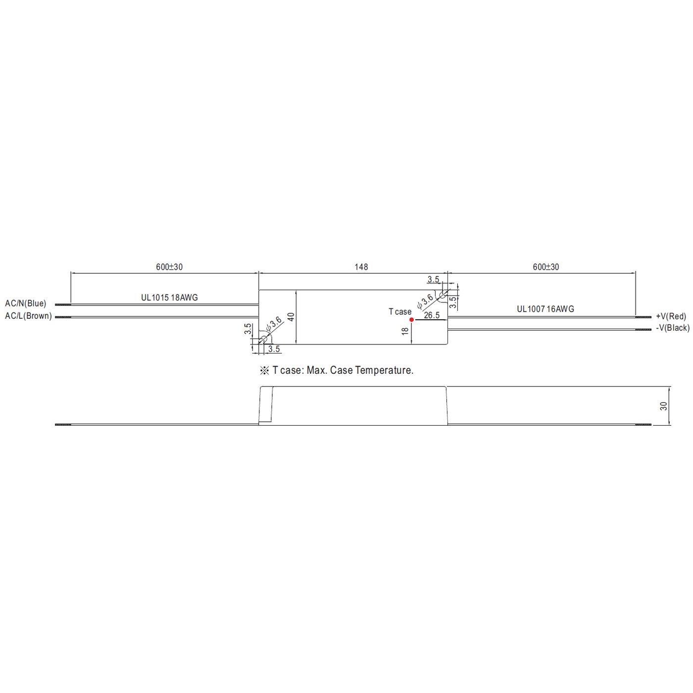 LPV-35-5 25W 5V 5A LED Netzteil Trafo Treiber IP67