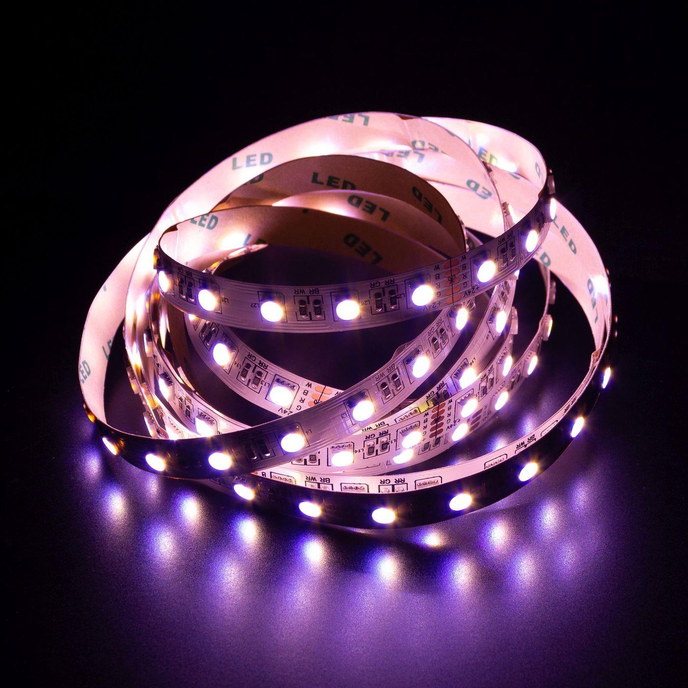 5m (500cm) RGBWW 3000K 4in1 LED Streifen Band Leiste 24V IP20 300LEDs 60LED/m SMD5050