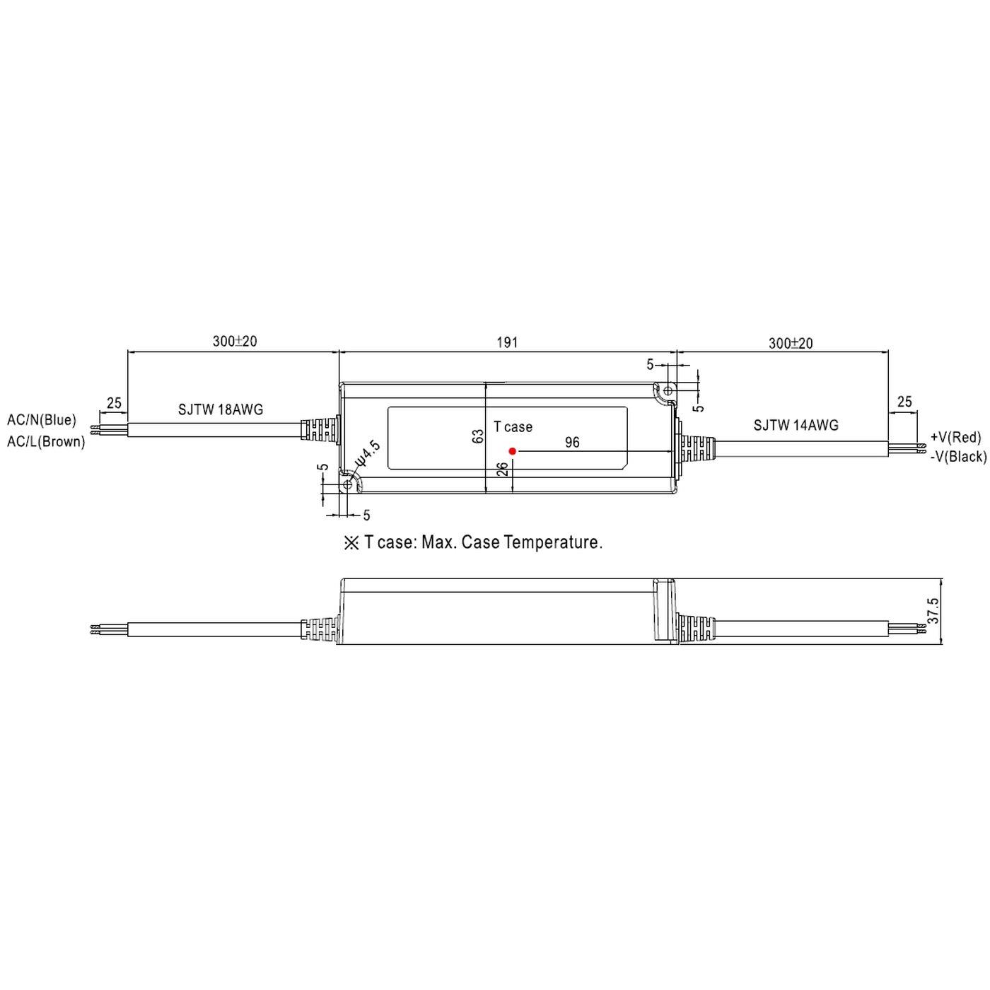 LPV-150-24 151W 24V 6,3A LED Netzteil Trafo Treiber IP67