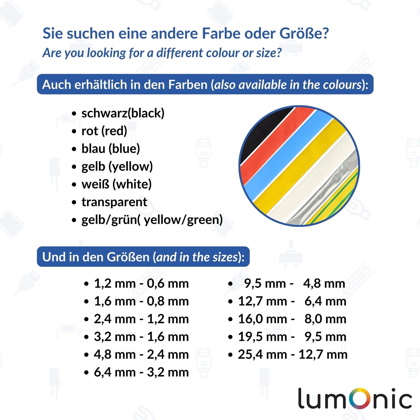 6m Schrumpfschlauch Box 2:1 12,7 -> 6,4mm Transparent