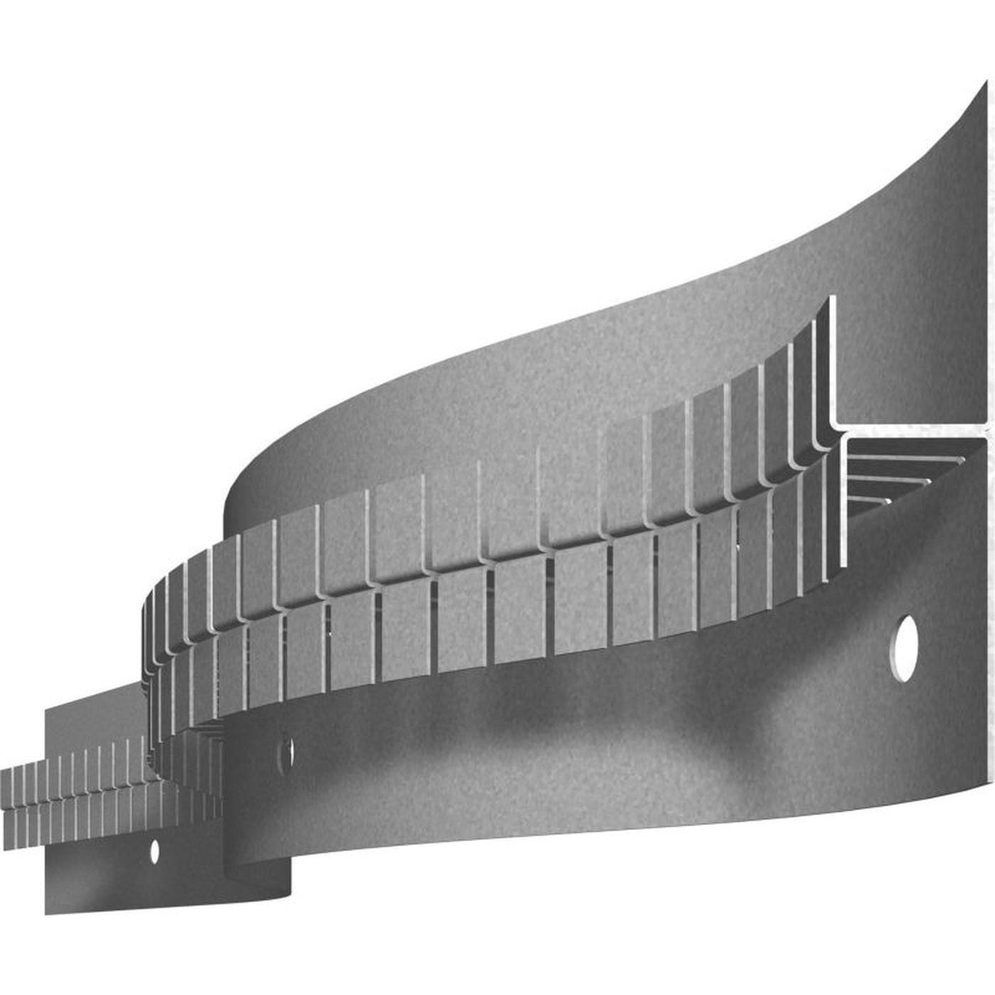 2m LED Trockenbauprofil SNL flex für Rundungen 70mm Sichtschenkel für Gipskartonplatten Stahl Zinkblech