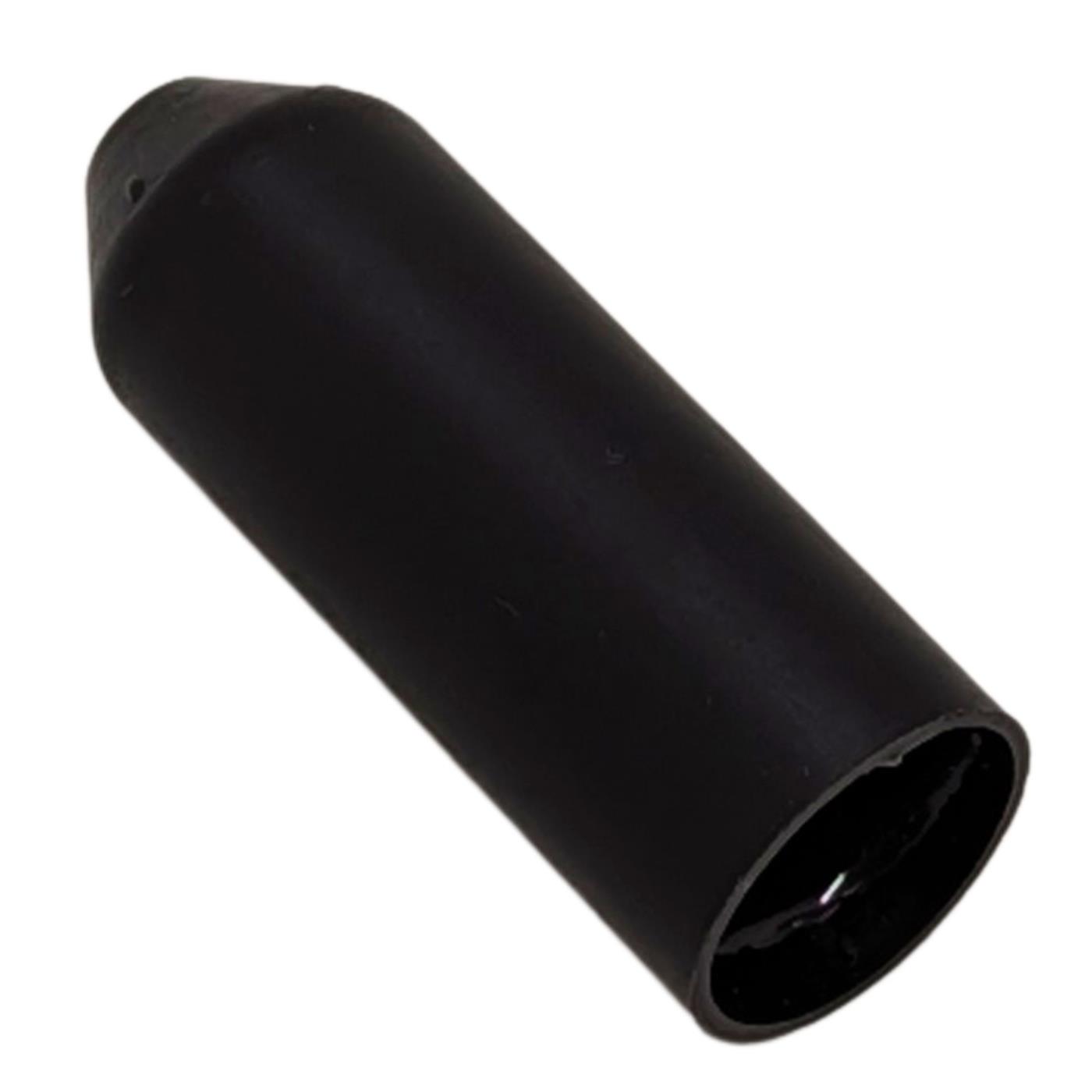 Warmschrumpf Endkappe mit Kleber 14 -> 5mm schwarz Verhältnis 3:1 vernetztes Polyolefin Schrumpfkappe für Kabel, Rohre und Seile