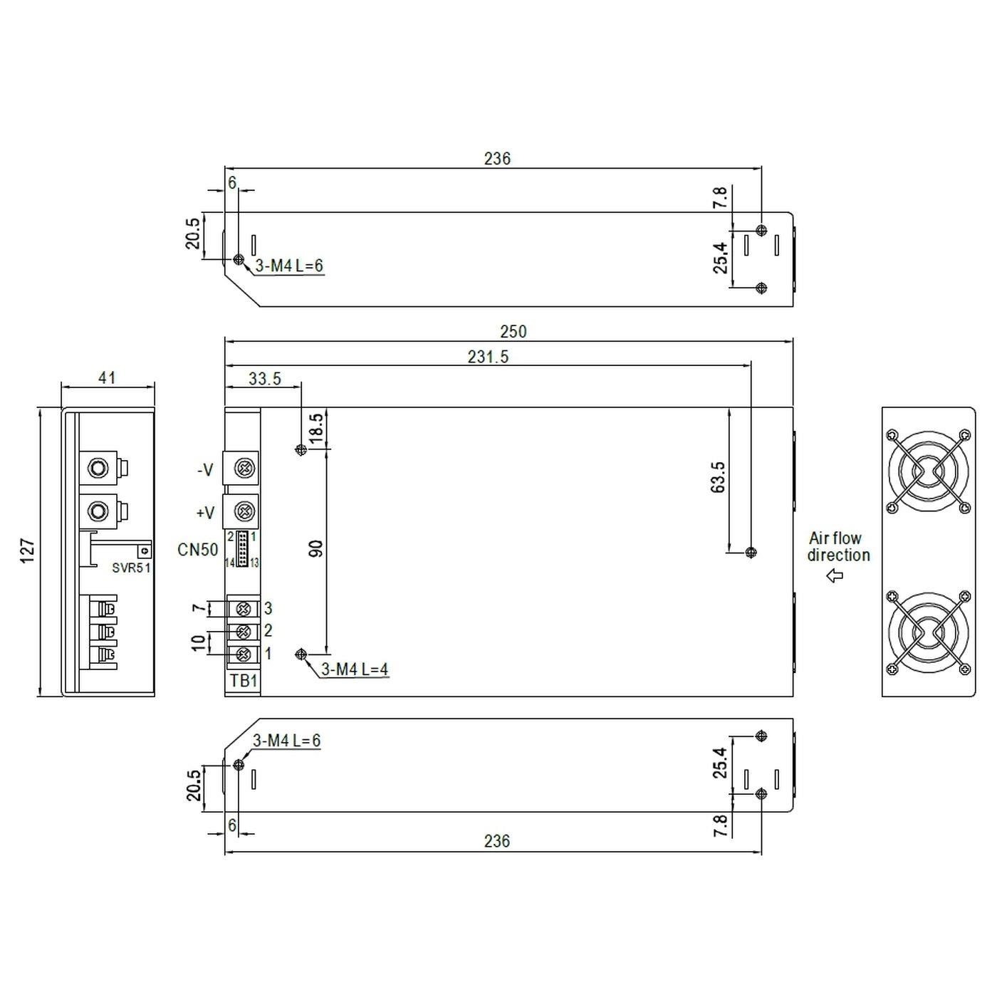 RSP-750-12 750W 12V 62,5A Industrielles Netzteil