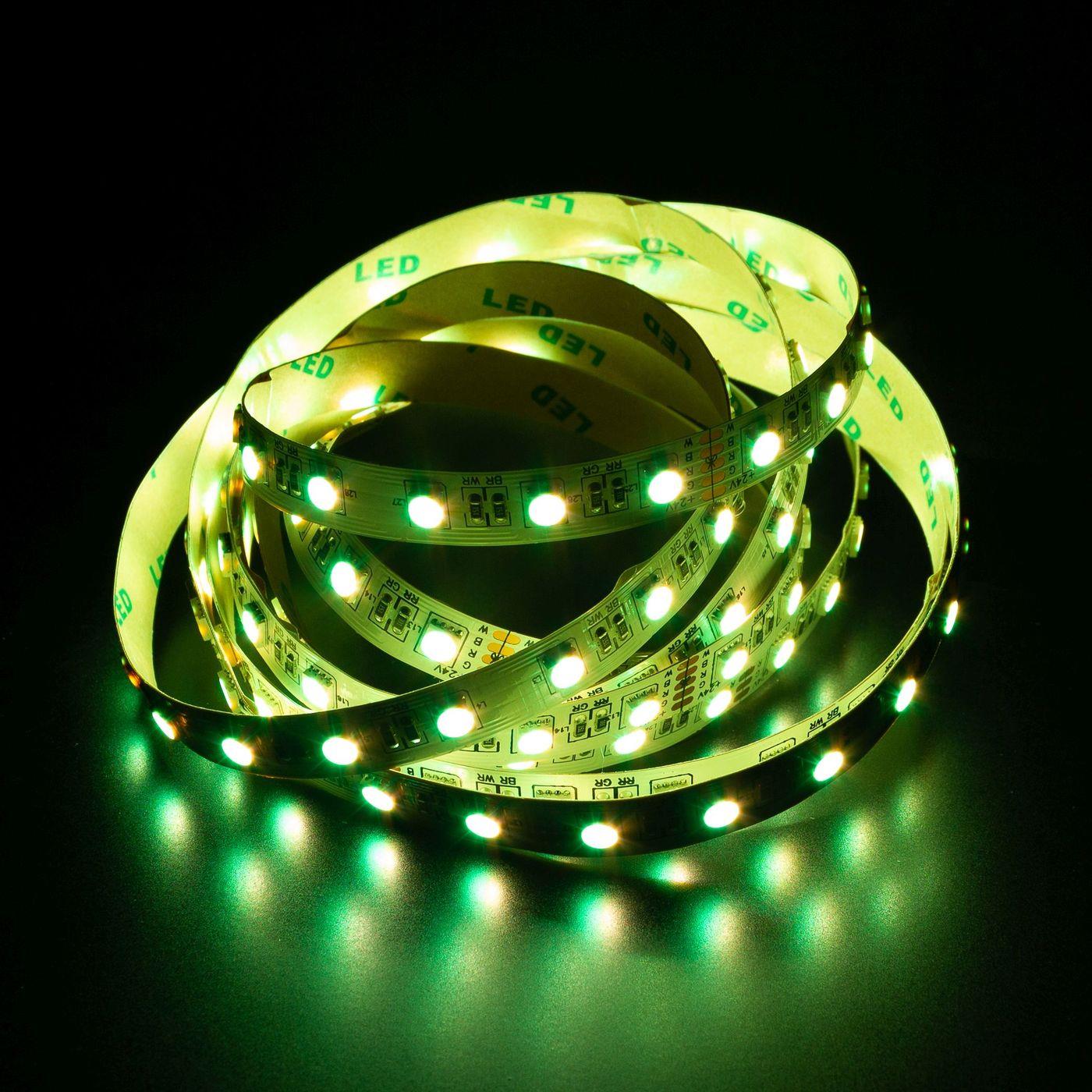 5m (500cm) RGBWW 3000K 4in1 LED Streifen Band Leiste 24V IP20 300LEDs 60LED/m SMD5050