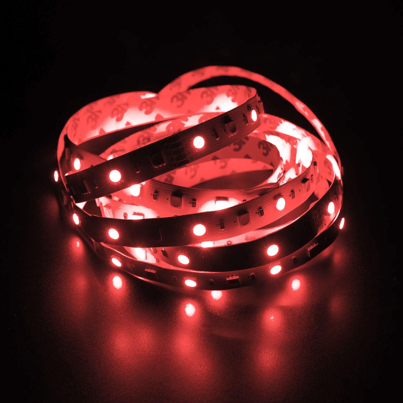 5m (500cm) RGBW 6000K LED Streifen Band Leiste 24V IP20 300LEDs 60LED/m SMD5050