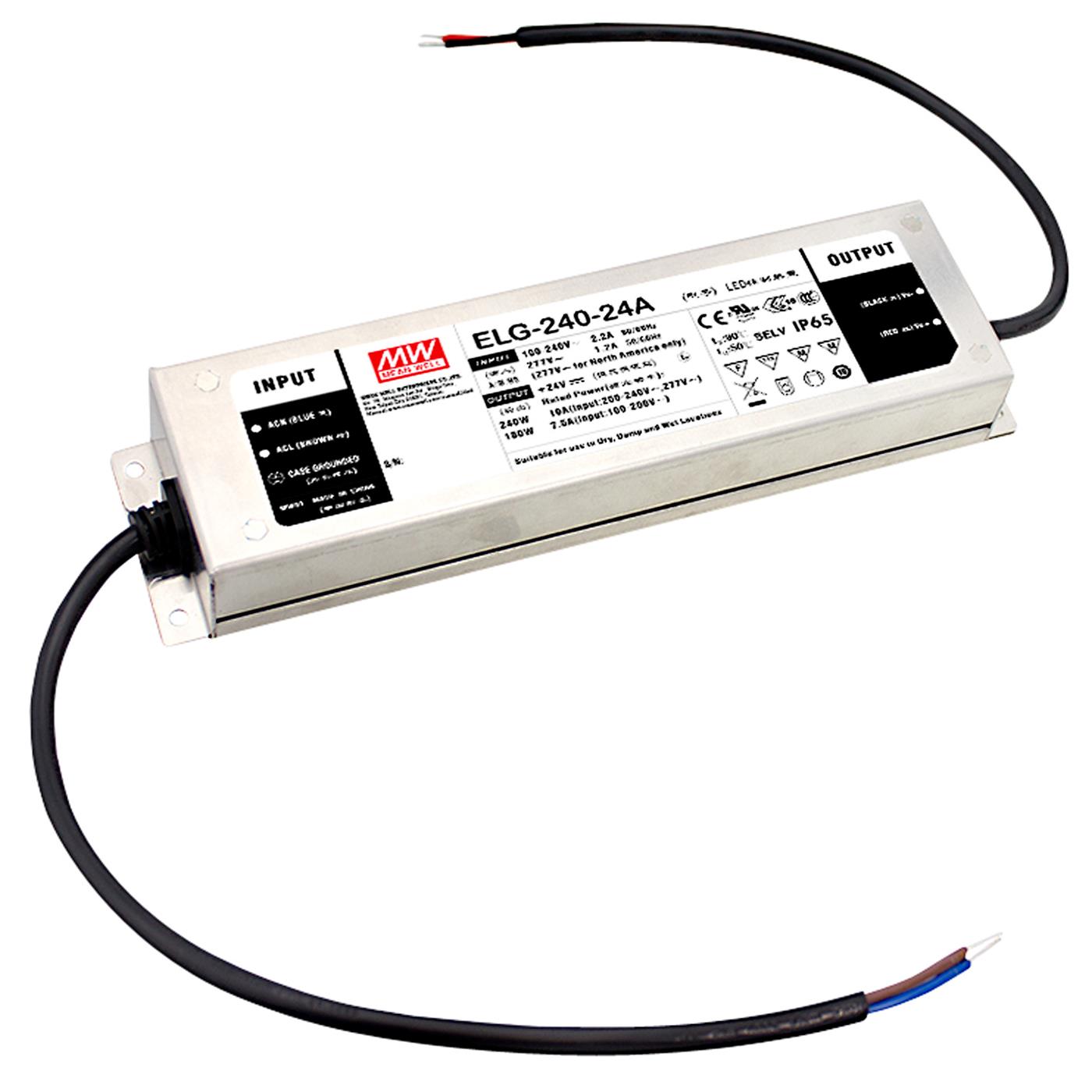 ELG-240-24A-3Y 240W 24V 10A LED Netzteil Trafo Treiber IP65 Dimmbar Potentiometer PWM