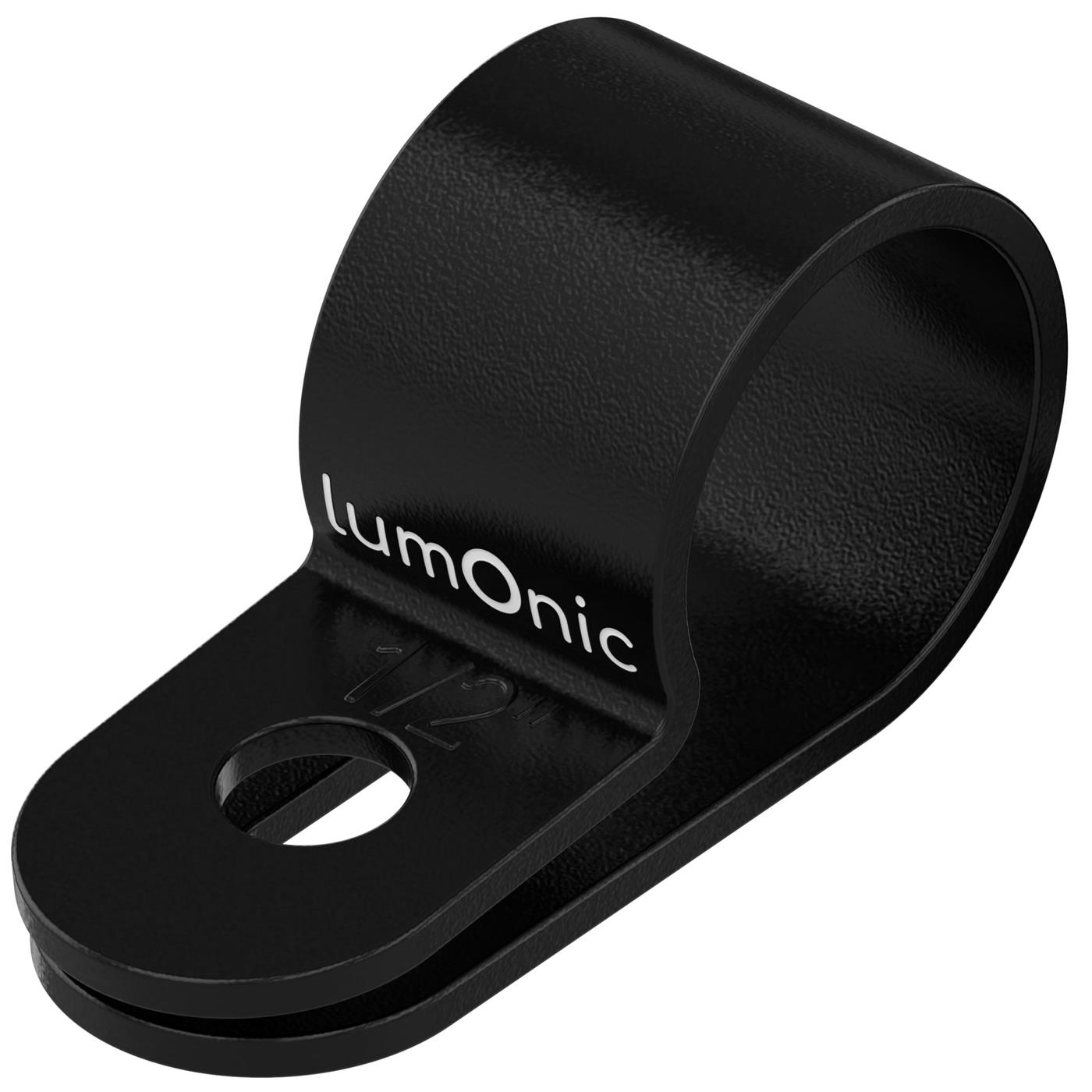 100x P-Clip für Kabel 12mm schwarz Nylon Kabelschelle Kabelhalter Chassisklemmen