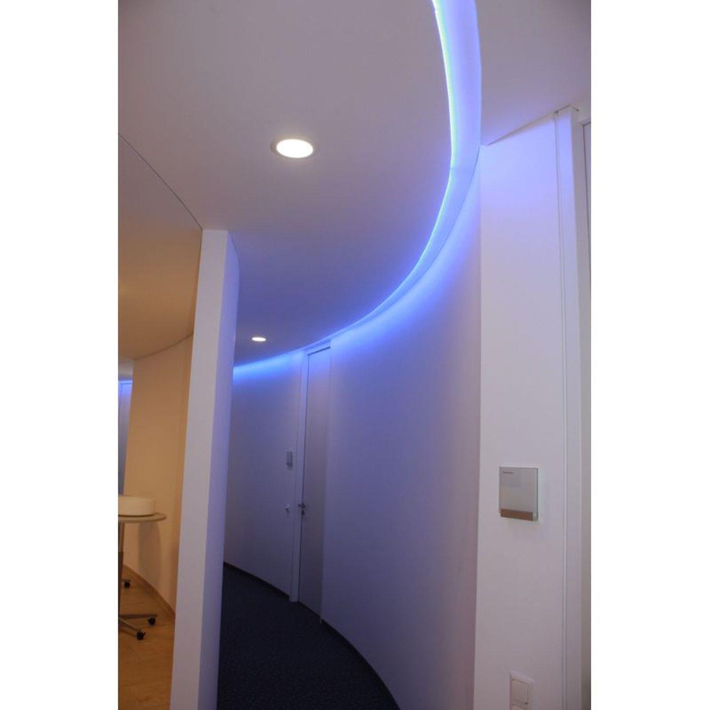 2m LED Trockenbauprofil ADP flex für Rundungen für freie Flächengestaltung für Gipskartonplatten Stahl Zinkblech