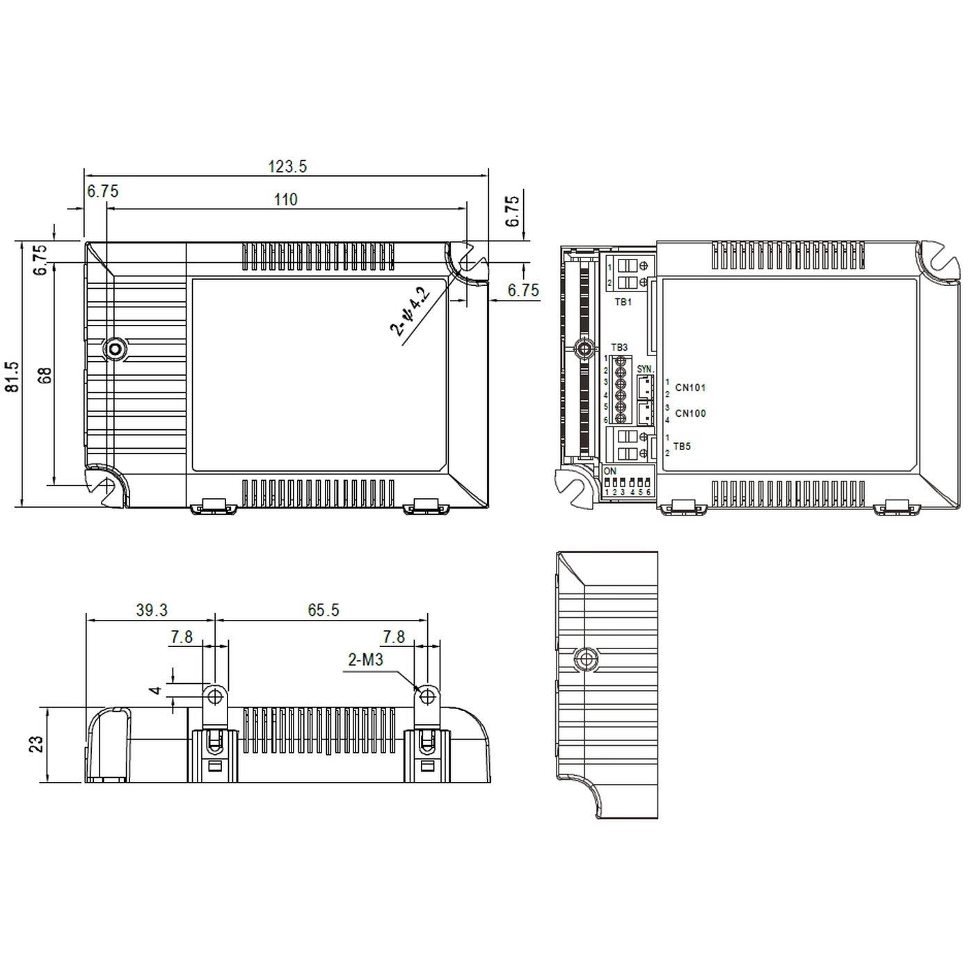 LCM-60 60W 0-10V Dimmbar Konstantstrom LED Netzteil Treiber Trafo 500 600 700 900 1050 1400mA