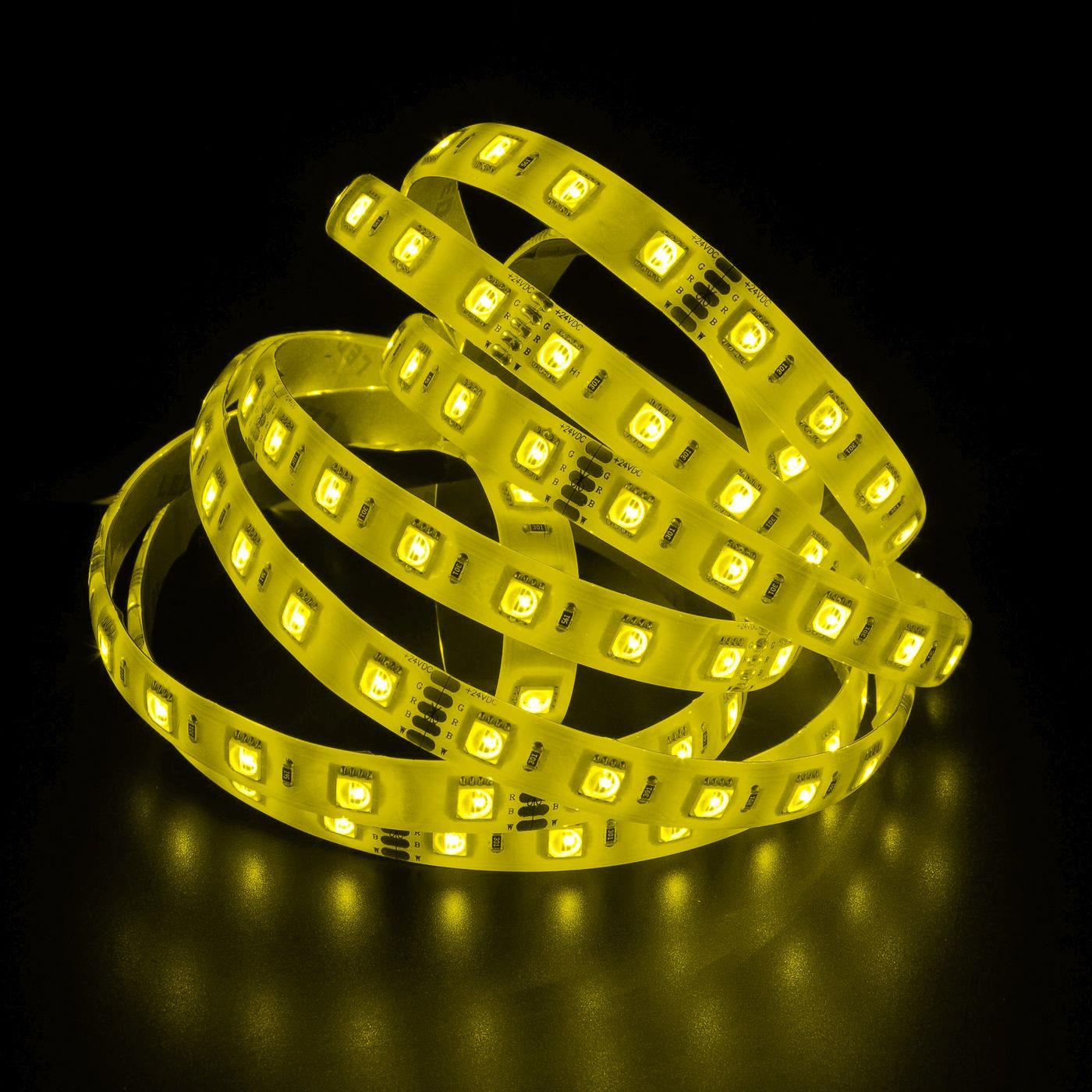 5m (500cm) RGBWW 3000K 4in1 LED Streifen Band Leiste 24V IP65 300LEDs 60LED/m SMD5050