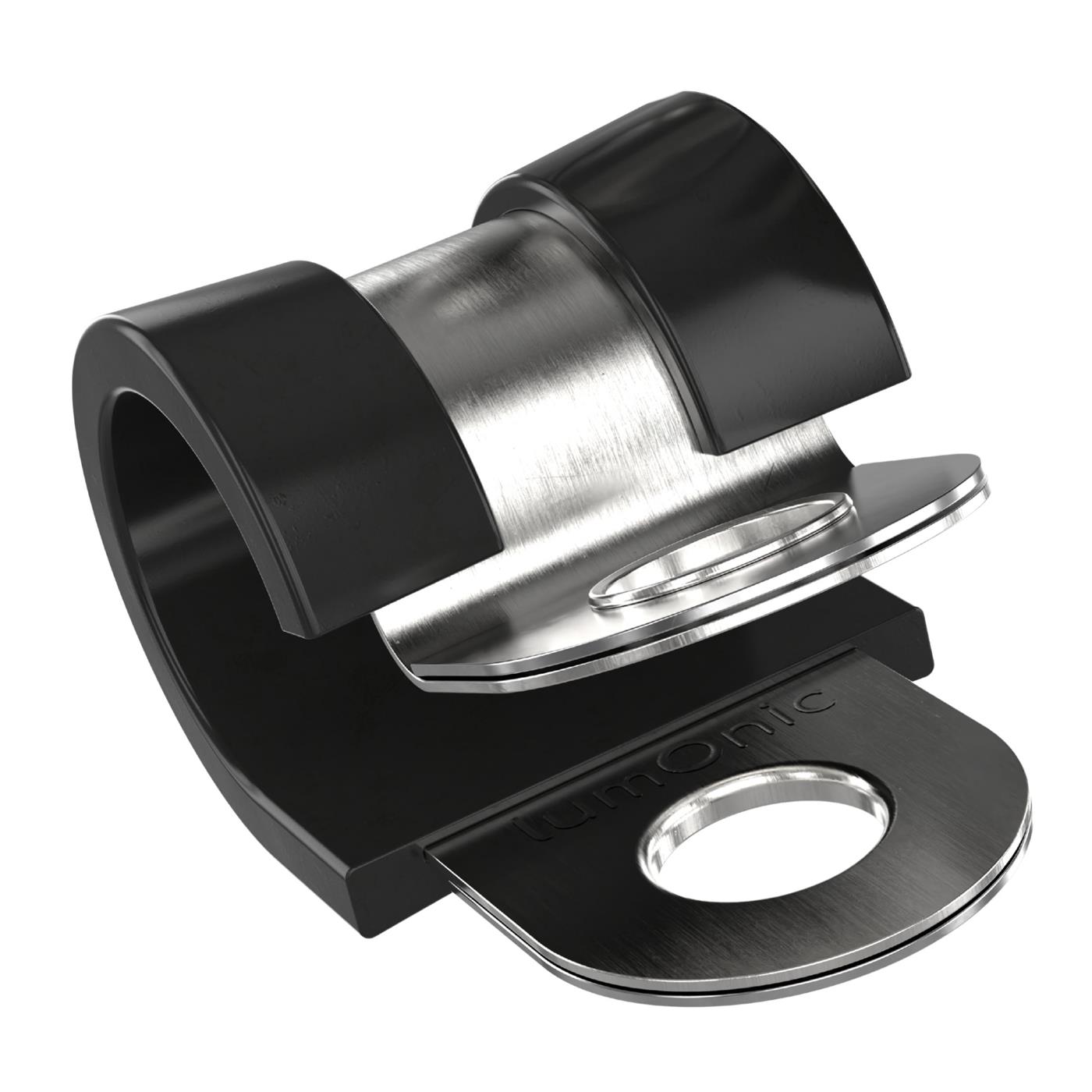 10x P-Clip Leitungsschelle Edelstahl V2A mit Gummi 8mm Rohrschelle Befestigungsschelle