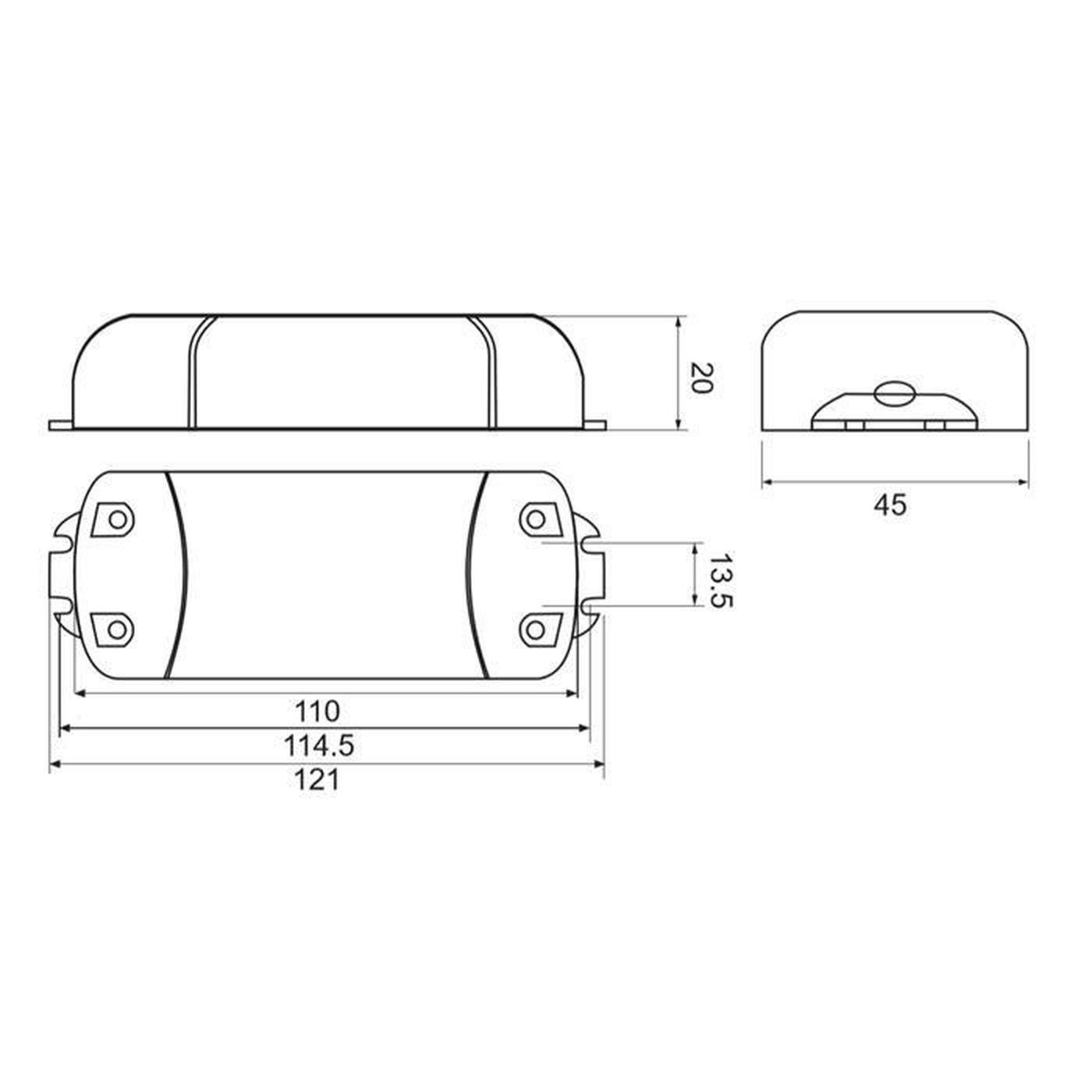 SLD20-500IL-ES 19W 500mA 20...40VDC Konstantstrom LED Netzteil Treiber Trafo Triac Dimmbar