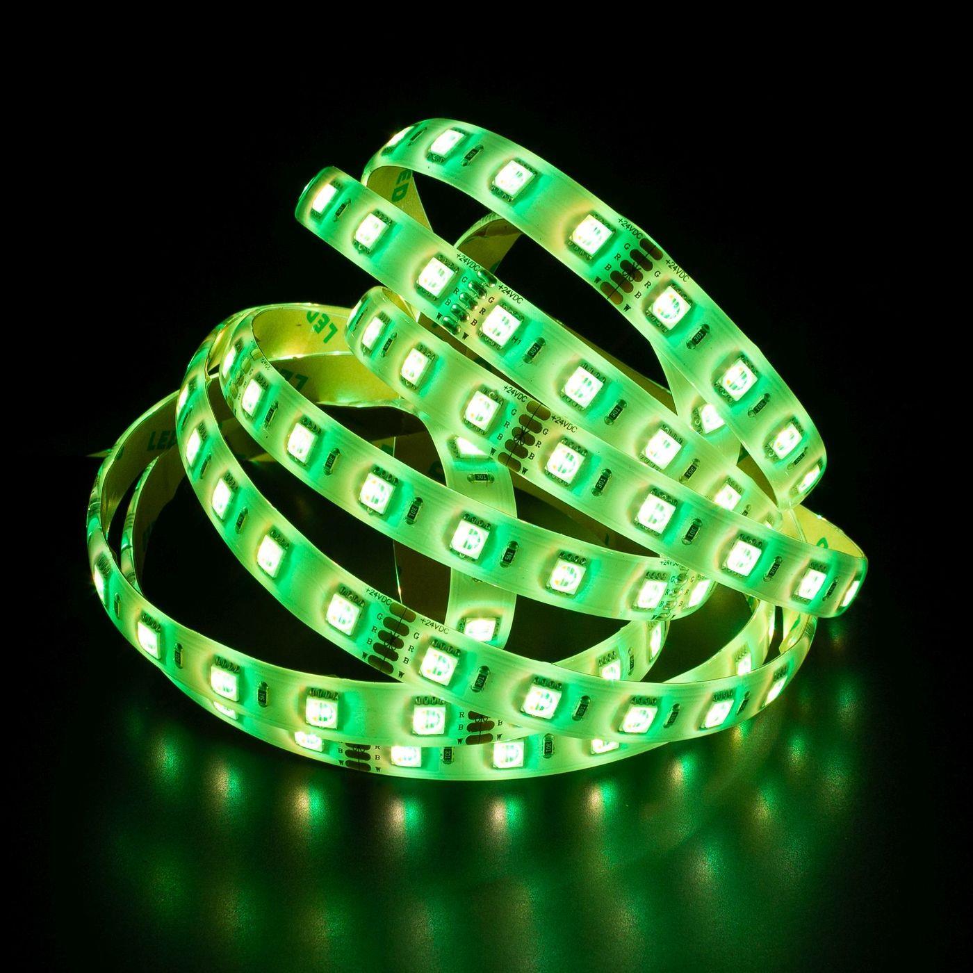 5m (500cm) RGBWW 3000K 4in1 LED Streifen Band Leiste 24V IP65 300LEDs 60LED/m SMD5050