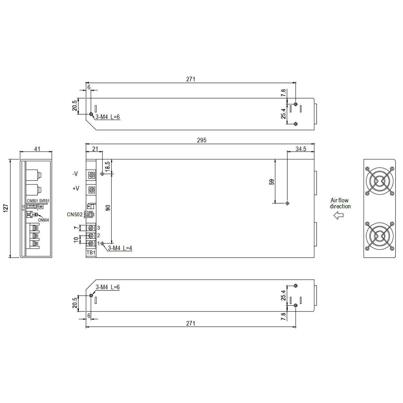 RSP-2000-24 2000W 24V 80A Industrielles Netzteil