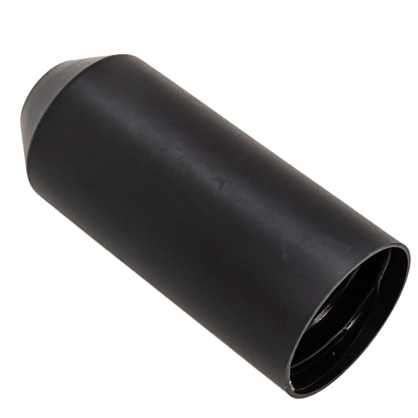 Warmschrumpf Endkappe mit Kleber 35 -> 18mm schwarz Verhältnis 3:1 vernetztes Polyolefin Schrumpfkappe für Kabel, Rohre und Seile