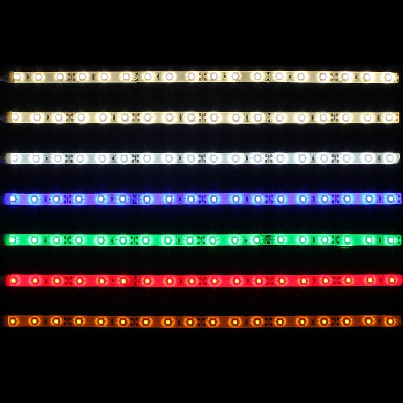 0,3m (30cm) LED Streifen Band Leiste 12V Warm Weiß 3000K IP65 18LEDs 60LED/m SMD3528