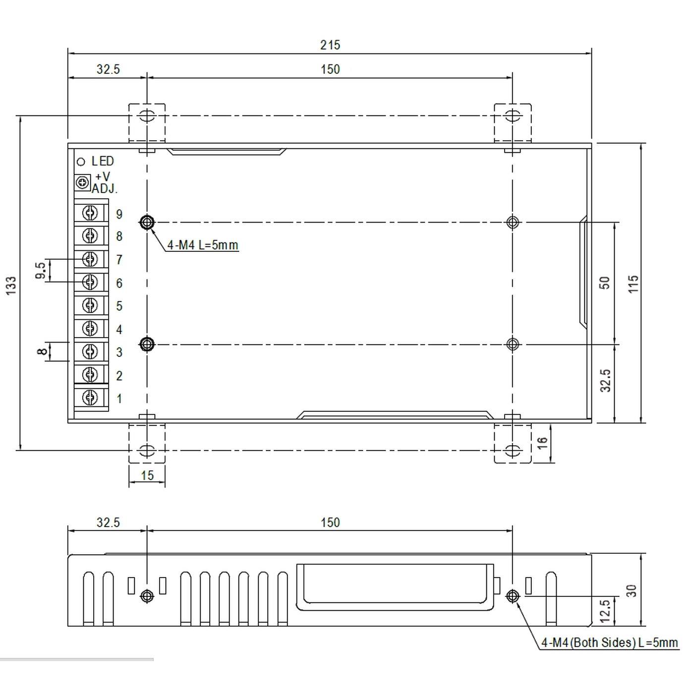 RSP-200-24 200W 24V 8,4A Industrielles Netzteil