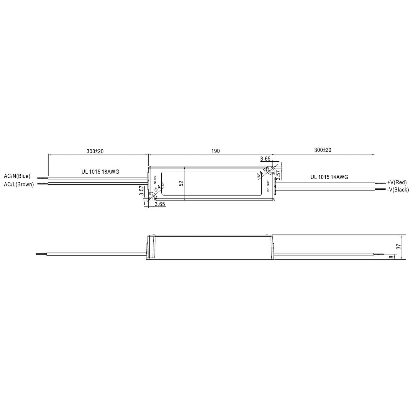 LPV-100-24 100W 24V 4,2A LED Netzteil Trafo Treiber IP67