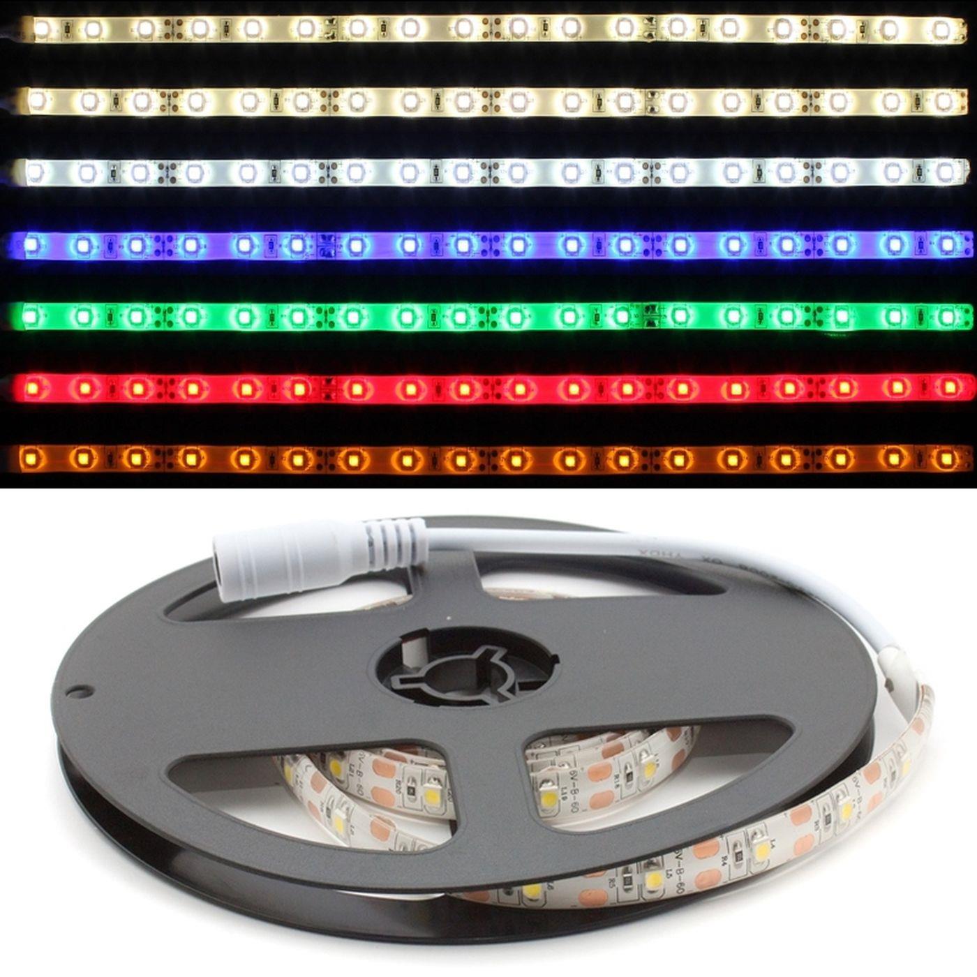 1m (100cm) LED Streifen Band Leiste 5V Warm Weiß 3000K IP65 60LEDs 60LED/m SMD3528