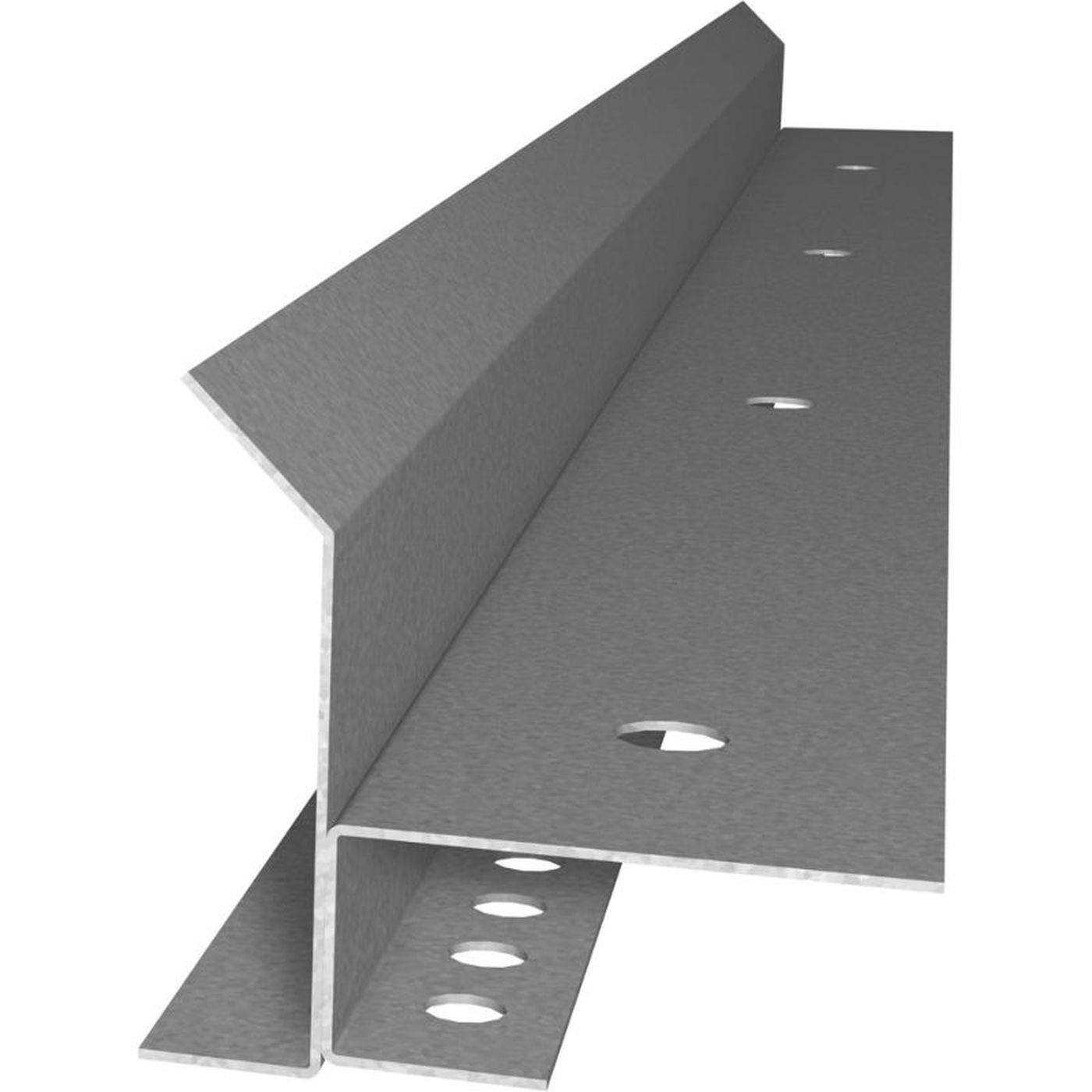 2m LED Trockenbauprofil ADD für Voutenbeleuchtung 80mm Sichtschenkel Stahl Zinkblech