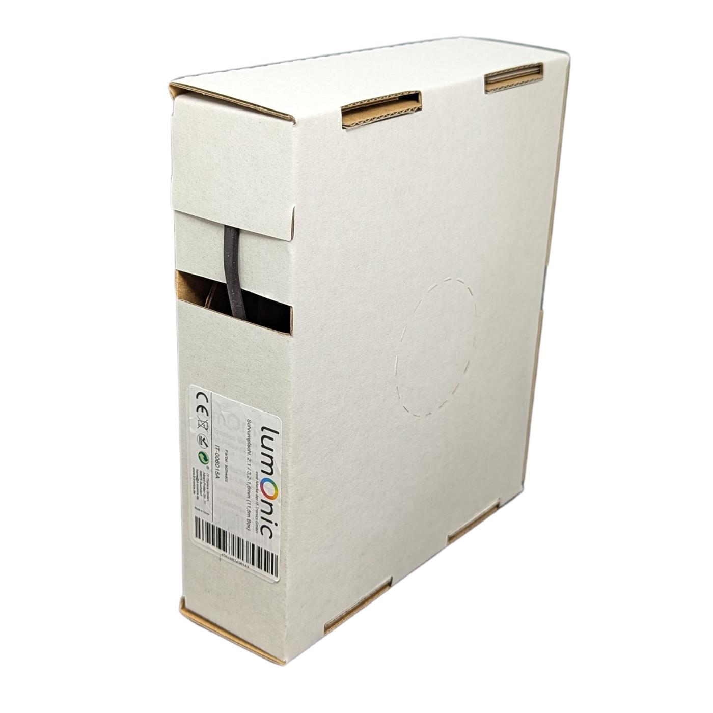 11,5m Schrumpfschlauch Box 2:1 3,2 -> 1,6mm Schwarz